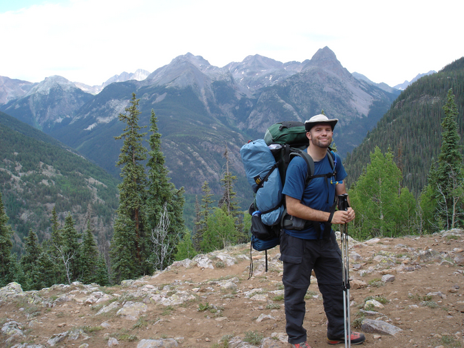 Matt heading down Colorado Trail